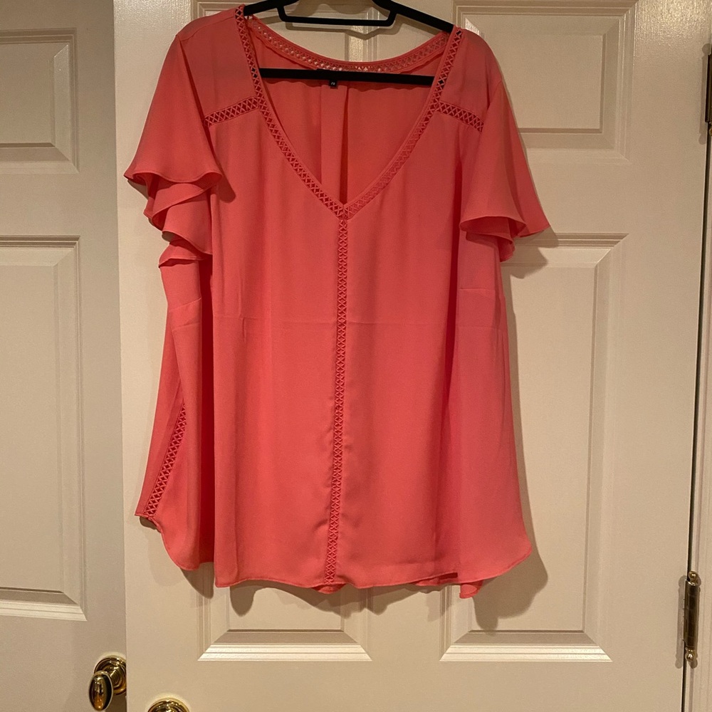 Coral Blouse